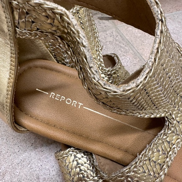 Report gold gladiator sandal size 8 - Picture 5 of 8